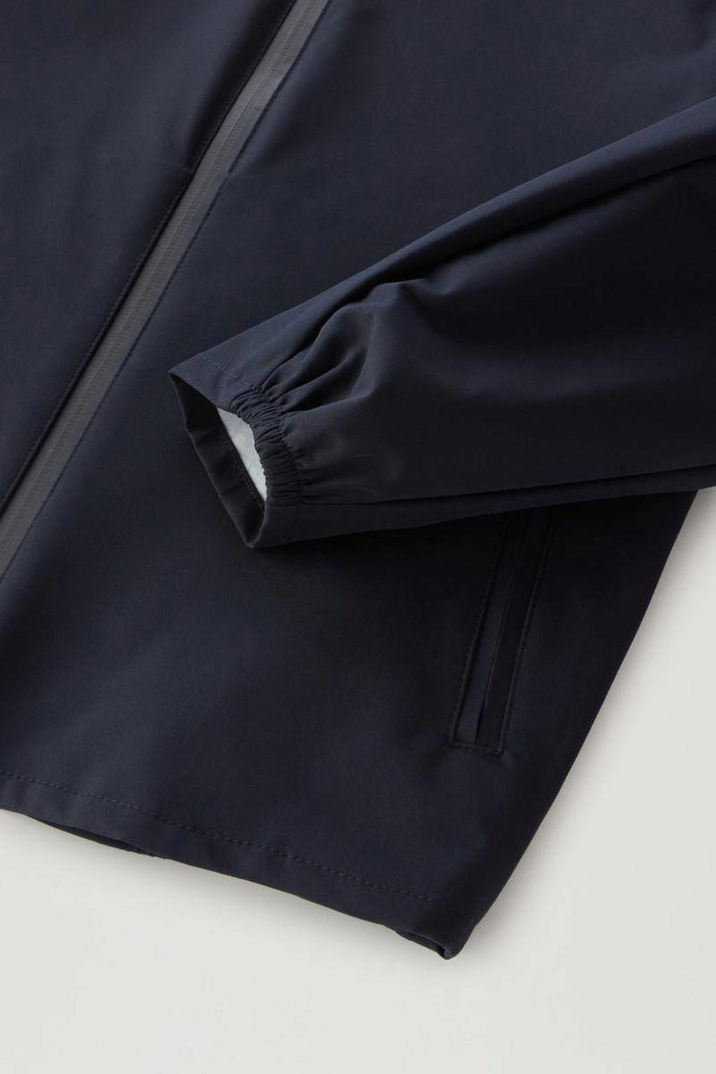 Woolrich zomerjas met all over print blauw