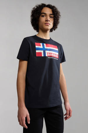 T-shirt K S-ZAMORA met logo 041 black
