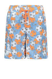 thumbnail: Blauw en multikleurige jongens TYGO & vito short van polyester met elastische tailleband met koord
