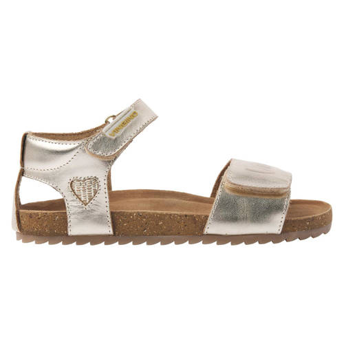 Vingino Floor Premium leren sandalen goud metallic Meisjes Leer Effen