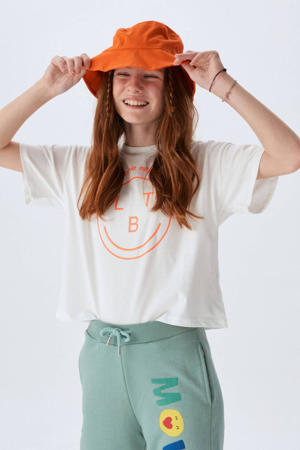 T-shirt ROZEFE met printopdruk off white