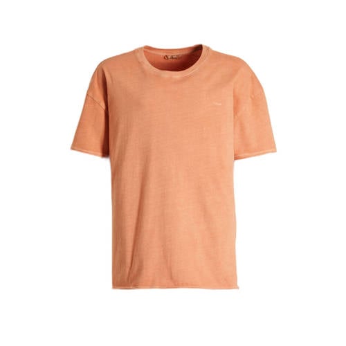 LTB T-shirt HIGOYO perzik Oranje Jongens Katoen Ronde hals Effen