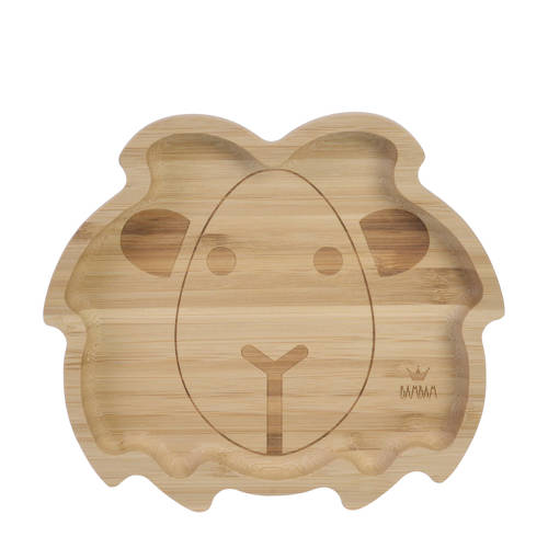 BamBam Bamboo Lion Plate Bord Ecru | Bord van