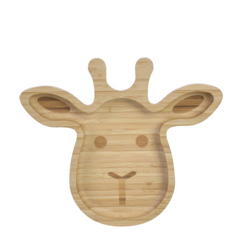 BamBam Bamboo Giraffe Plate Bord Ecru | Bord van