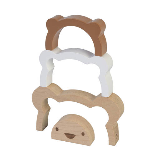 BamBam Eco Friendly Bear Stacker Stapelregenboog Ecru