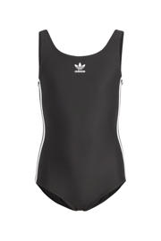 thumbnail: Zwarte meisjes adidas Originals badpak van katoen met effen