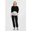 LOVE2WAIT low waist regular fit zwangerschapsjoggingbroek zwart