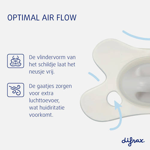 Difrax Natural Fopspeen Newborn Bruin 2 stuks