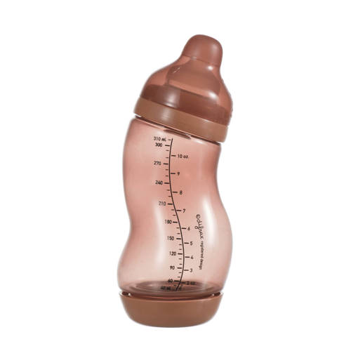 Difrax S-Babyfles Wide 310 ml Anti Koliek Bruin