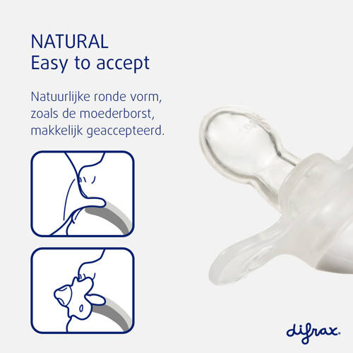Difrax Natural Fopspeen 6+ Maanden Woezel en Pip 2 stuks