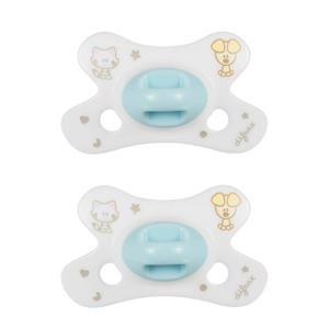 Fopspeen - 0 tot 6 Maanden - Woezel en Pip - Glow in the Dark - 2 st.
