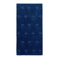 thumbnail: BEACHWAVE strandlaken Palm (donkerblauw) (200x100 cm)