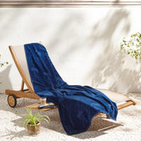 thumbnail: BEACHWAVE strandlaken Palm (donkerblauw) (200x100 cm)