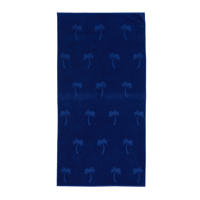 thumbnail: BEACHWAVE strandlaken Palm (donkerblauw) (200x100 cm)