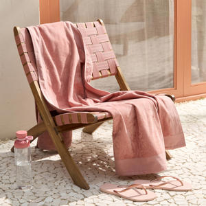 strandlaken Edge - roze (velours) (200x100 cm)