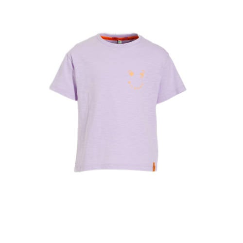 Wildfish T-shirt Meg van biologisch katoen paars Meisjes Katoen (biologisch) Ronde hals - 104