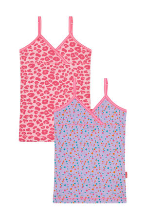 hemd - set van 2 paars/roze