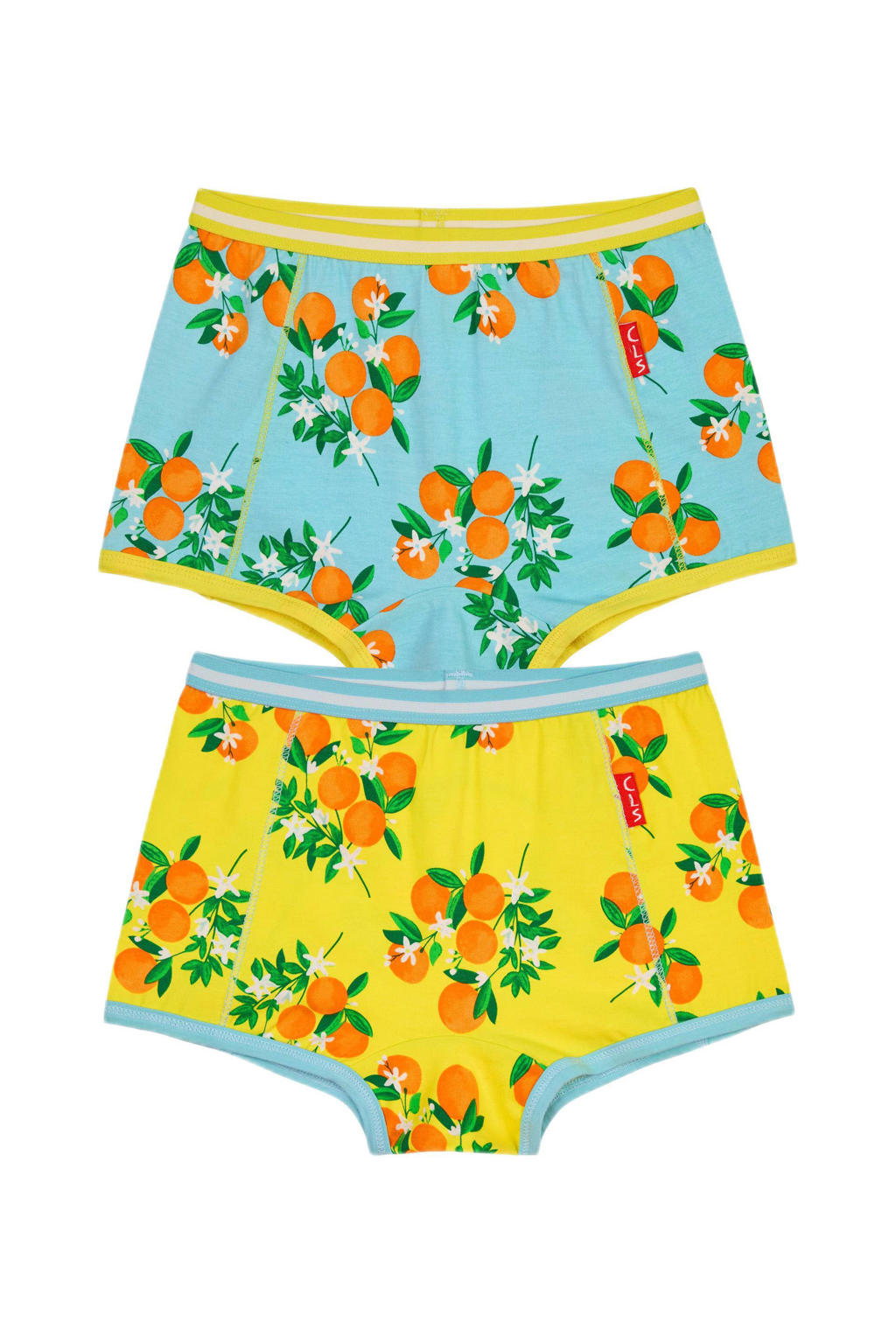 Claesen's short - set van 2 geel/blauw