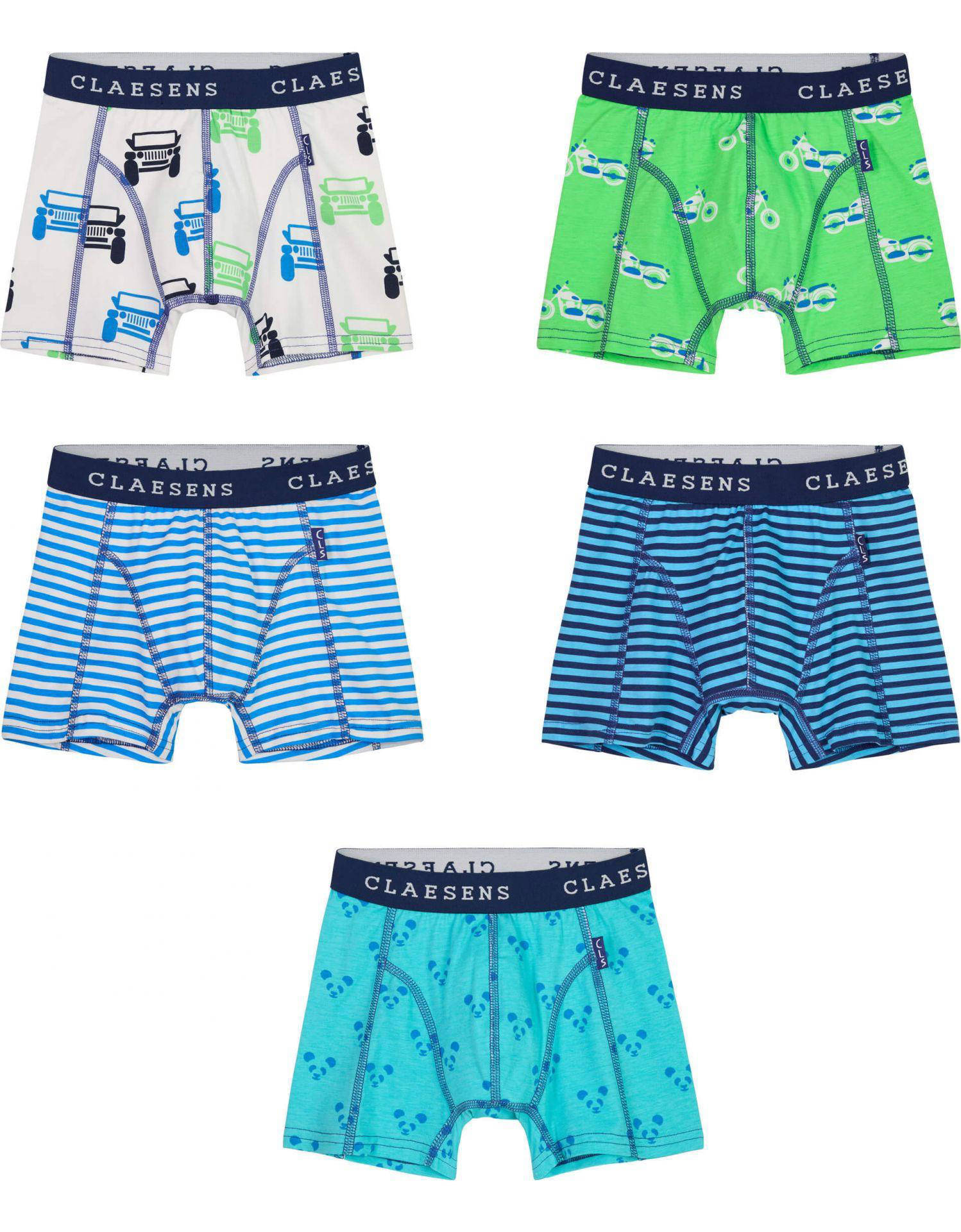 NEXT Jongen Set van 5 boxershorts Black with Grey Waistband 122-128