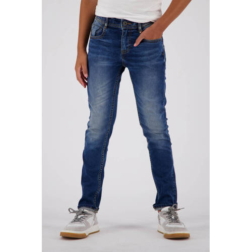 Vingino skinny jeans APACHE blue vintage Blauw Jongens Stretchdenim Effen