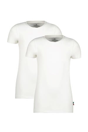 basic T-shirt - set van 2 wit