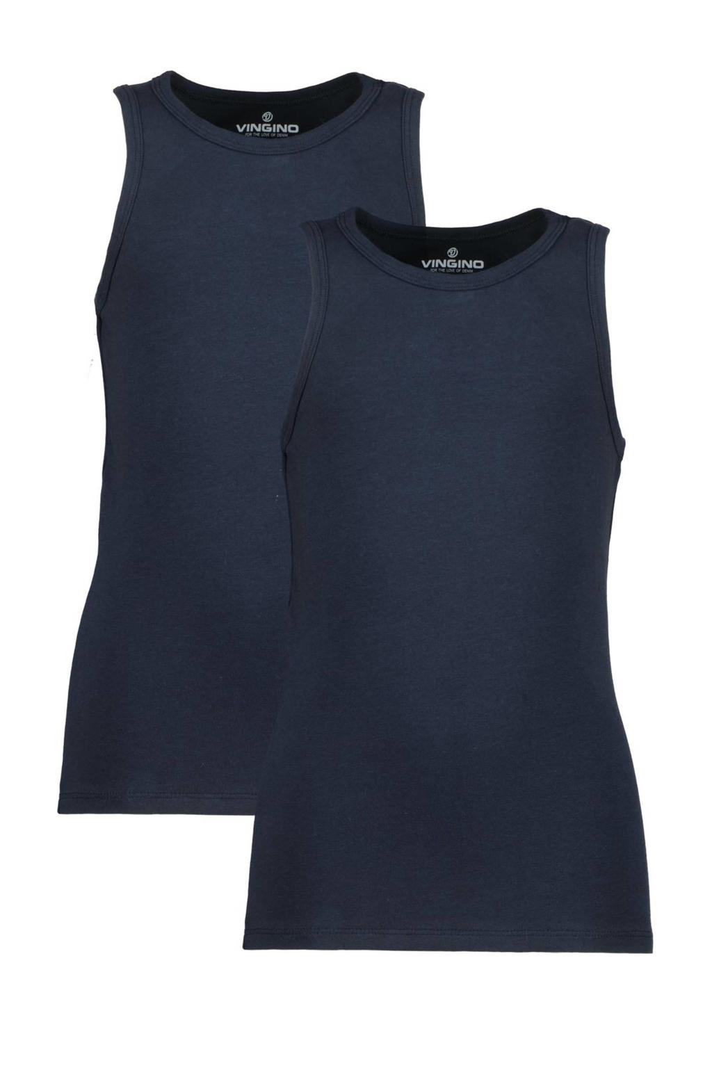 Vingino hemd - donkerblauw (set van 2)