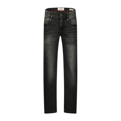 Vingino regular fit jeans BAGGIO black vintage Zwart Jongens Stretchdenim