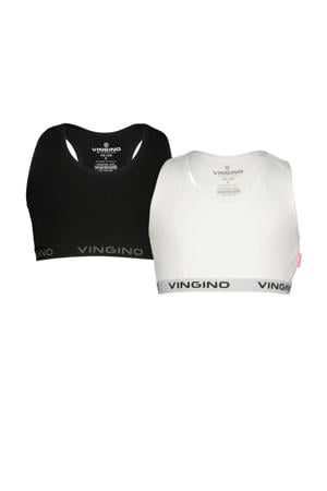 bh top - zwart/wit (set van 2)