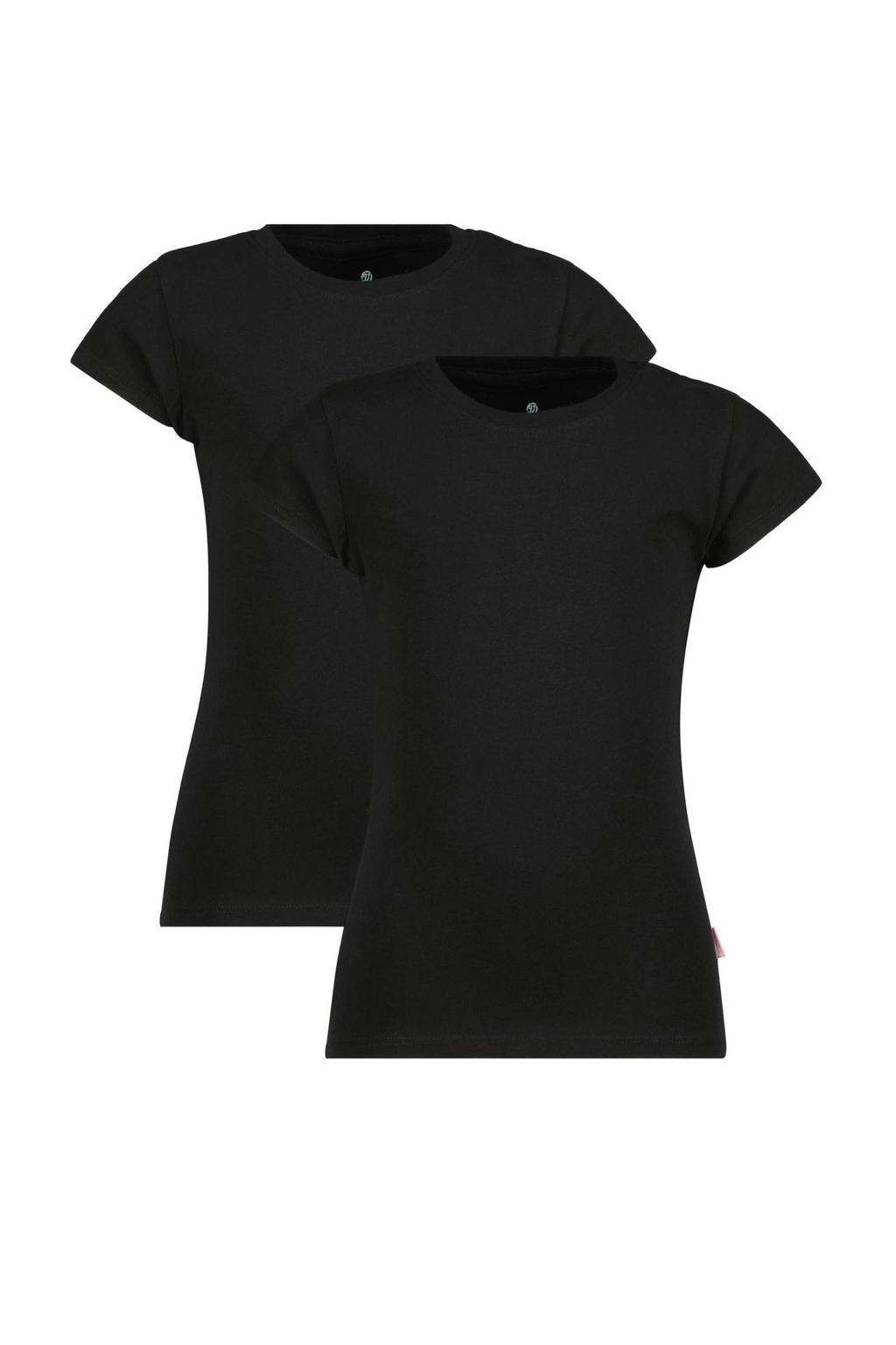 Vingino basic T-shirt - set van 2 zwart