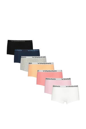 shorts - set van 7 roze/multicolor