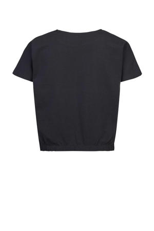 T-shirt met logo zwart/wit