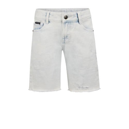 Retour Jeans short Quinn light blue denim Korte broek Blauw Effen