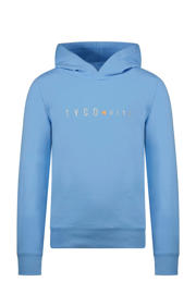 thumbnail: Blauwe jongens TYGO & vito hoodie van sweat materiaal met logo dessin, lange mouwen en capuchon