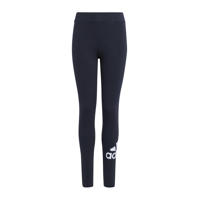 thumbnail: Zwart en witte meisjes adidas Sportswear legging van katoen met slim fit, regular waist en logo dessin