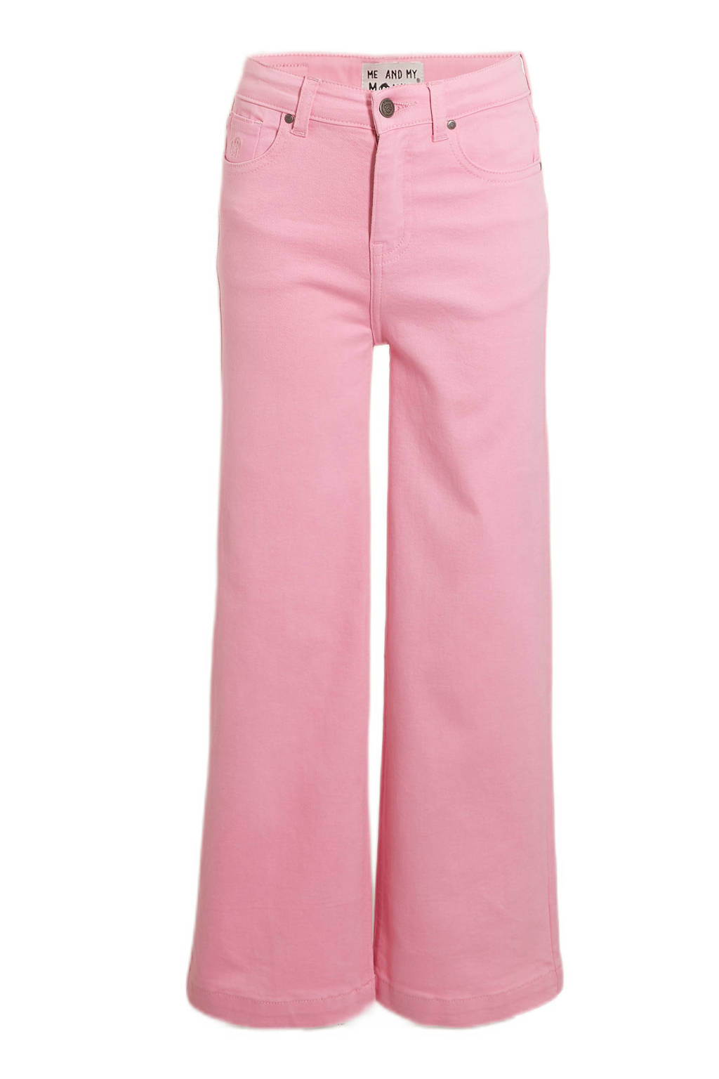high waist wide leg jeans Macha prism pink