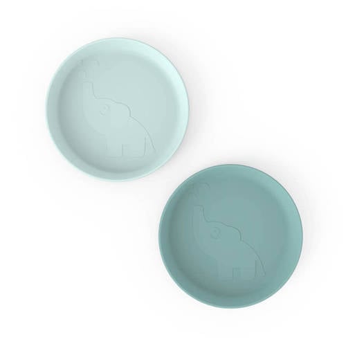 Done by Deer Kiddish borden (set van 2) Blauw | Bord van
