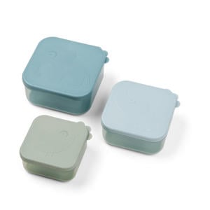 snackbox-set Deer Friends (set van 3) - Blauw