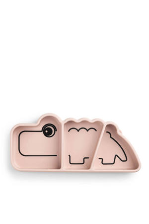 siliconen Stick&Stay snackplate Croco