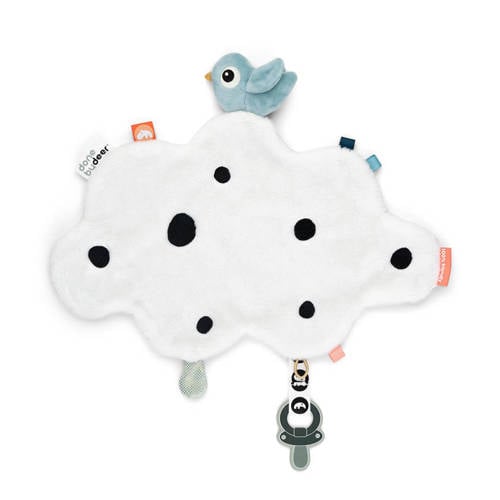 Done by Deer knuffeldoekje Happy Clouds - 33 cm - Blauw