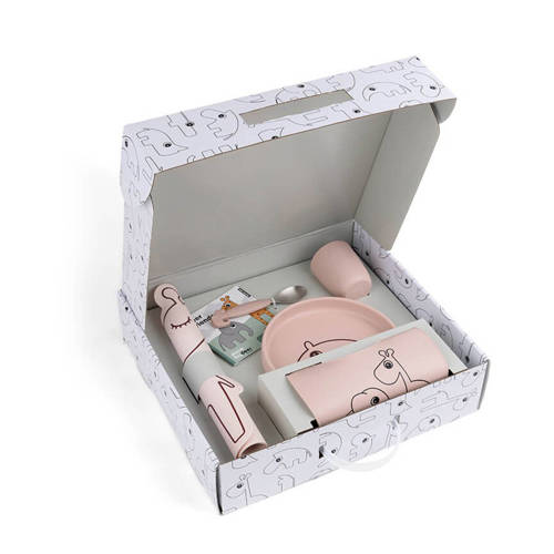 Done by Deer Dinner time giftset Serviesset Roze | Serviesset van