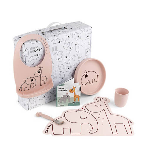 Done by Deer Dinner time giftset Serviesset Roze | Serviesset van Done by Deer