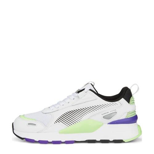 Puma RS 3.0 Synth Pop sneakers wit/groen/paars Jongens/Meisjes Imitatieleer - 37