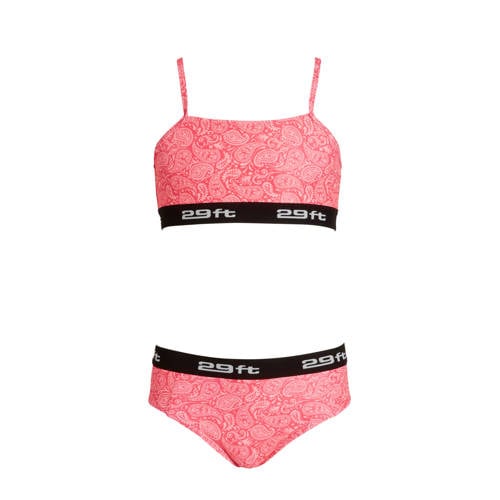 29FT crop bikini Mel roze Meisjes Polyester Paisley
