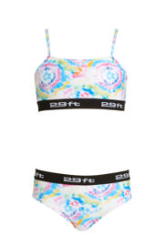 thumbnail: 29FT tie-dye crop bikini Mel blauw/roze
