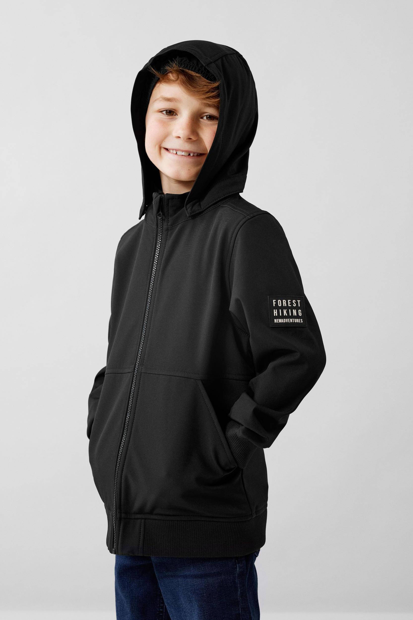 Name it - Softshell NKMALFA - Black - Zwart Name it - Softshell NKMALFA - Black - Zwart