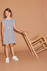 thumbnail: NAME IT KIDS gestreepte jurk NKFMIE donkerblauw/wit
