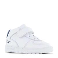 thumbnail: Witte jongens Shoesme leren sneakers met elastische veter- met klittenbandsluiting