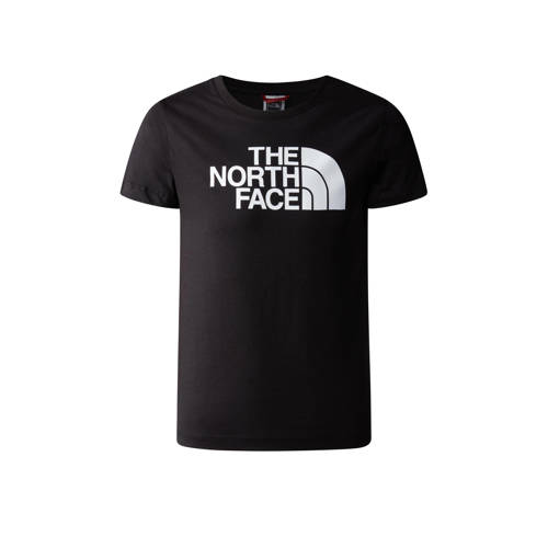 The North Face T-shirt met logo zwart/wit Jongens Katoen Ronde hals Logo