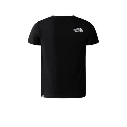 The North Face T-shirt met logo zwart Jongens Meisjes Katoen Ronde hals 134 140