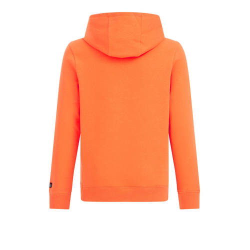 WE Fashion hoodie met tekst oranje Sweater Tekst 92